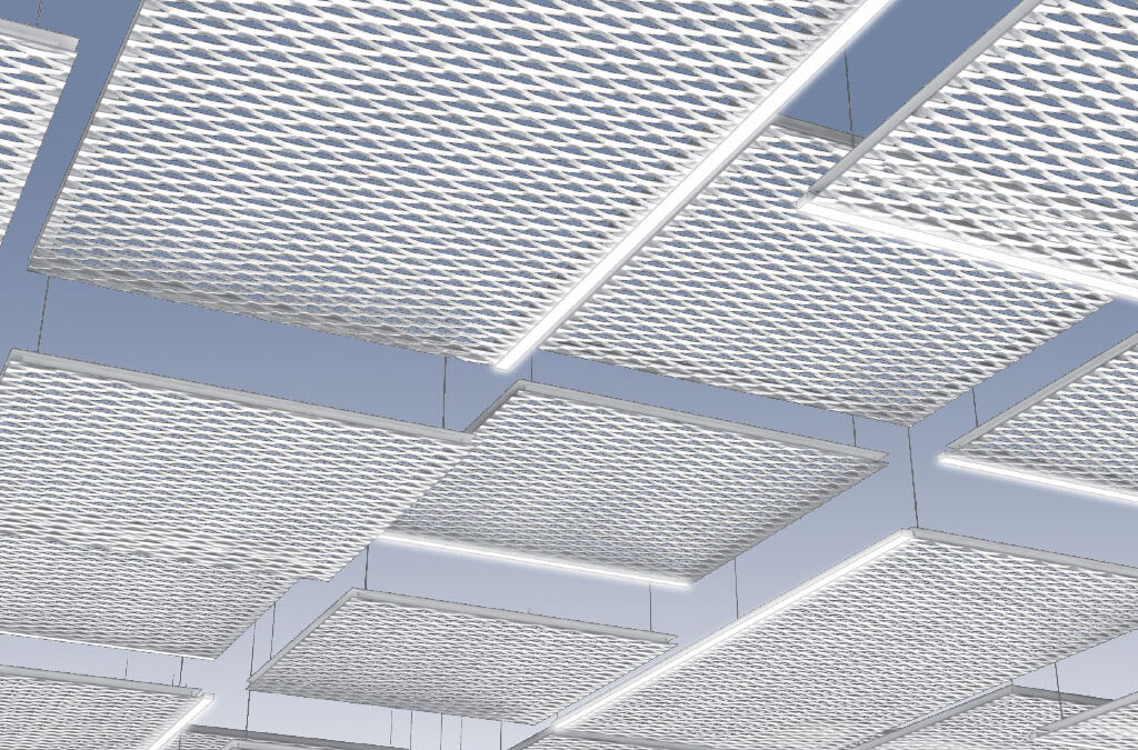 Cluster ceilings con luce LED