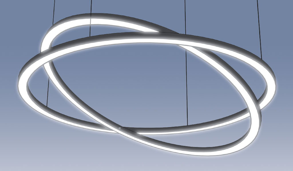 Double Circle con LED